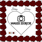 Personalizowana Ramka 3D "Różane Serce" – Wasze Zdjęcie w Eleganckiej Oprawie